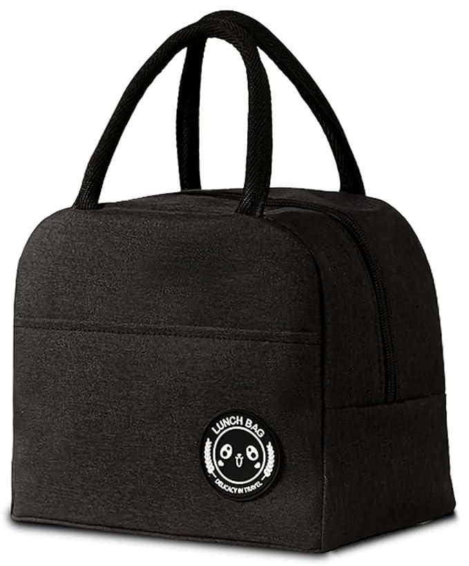 🥪 Insulated Portable & Reusable Lunch Bag – Travel-Friendly & Leak-Proof (Black)