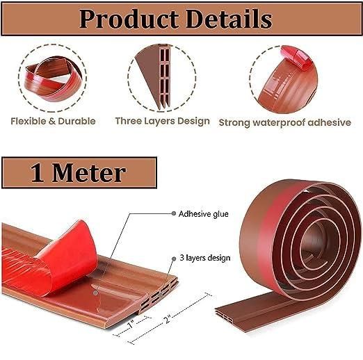 🛠️ FlexEdge™ – Self-Adhesive Wood Floor Transition Strip (1 Meter)