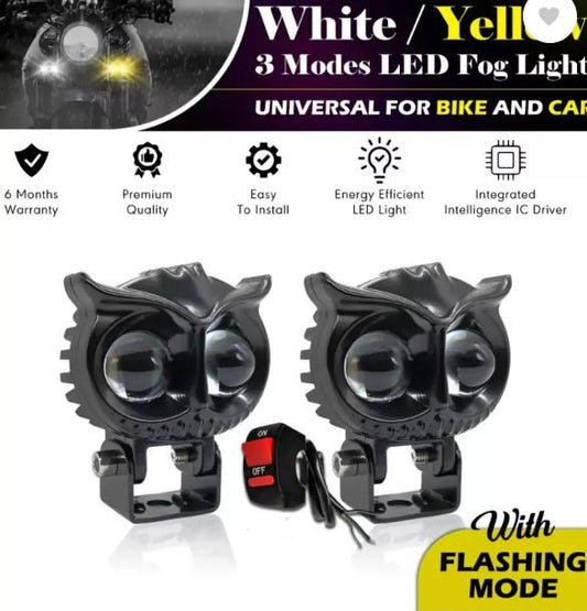 π¦ NightOwlβ’ 40W Dual Beam Motorcycle LED Headlight