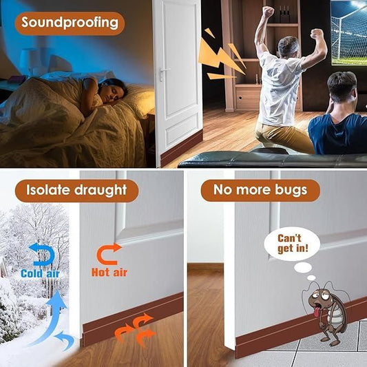 🛠️ FlexEdge™ – Self-Adhesive Wood Floor Transition Strip (1 Meter)