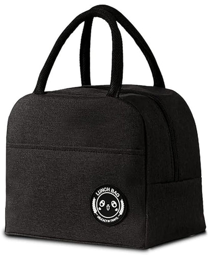 🥪 Insulated Portable & Reusable Lunch Bag – Travel-Friendly & Leak-Proof (Black)