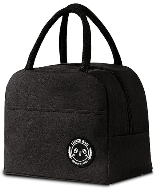 🥪 Insulated Portable & Reusable Lunch Bag – Travel-Friendly & Leak-Proof (Black)