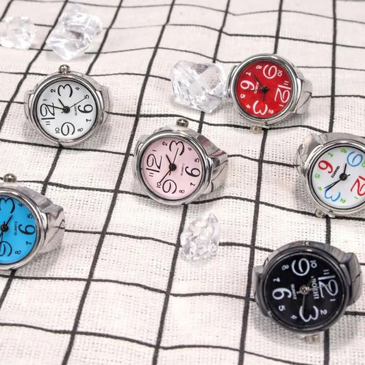 Unisex Ring Watch – Stylish Quartz Analog Timepiece for Your Finger