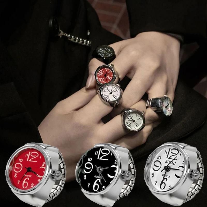 Unisex Ring Watch – Stylish Quartz Analog Timepiece for Your Finger