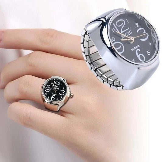 Unisex Ring Watch – Stylish Quartz Analog Timepiece for Your Finger
